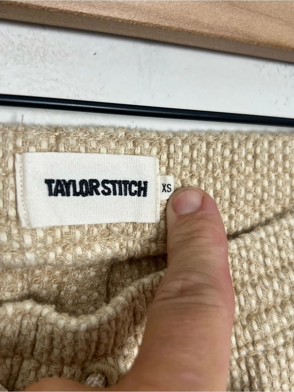 TAYLOR STITCH- The Après Pant Natural Sashiko Size XS